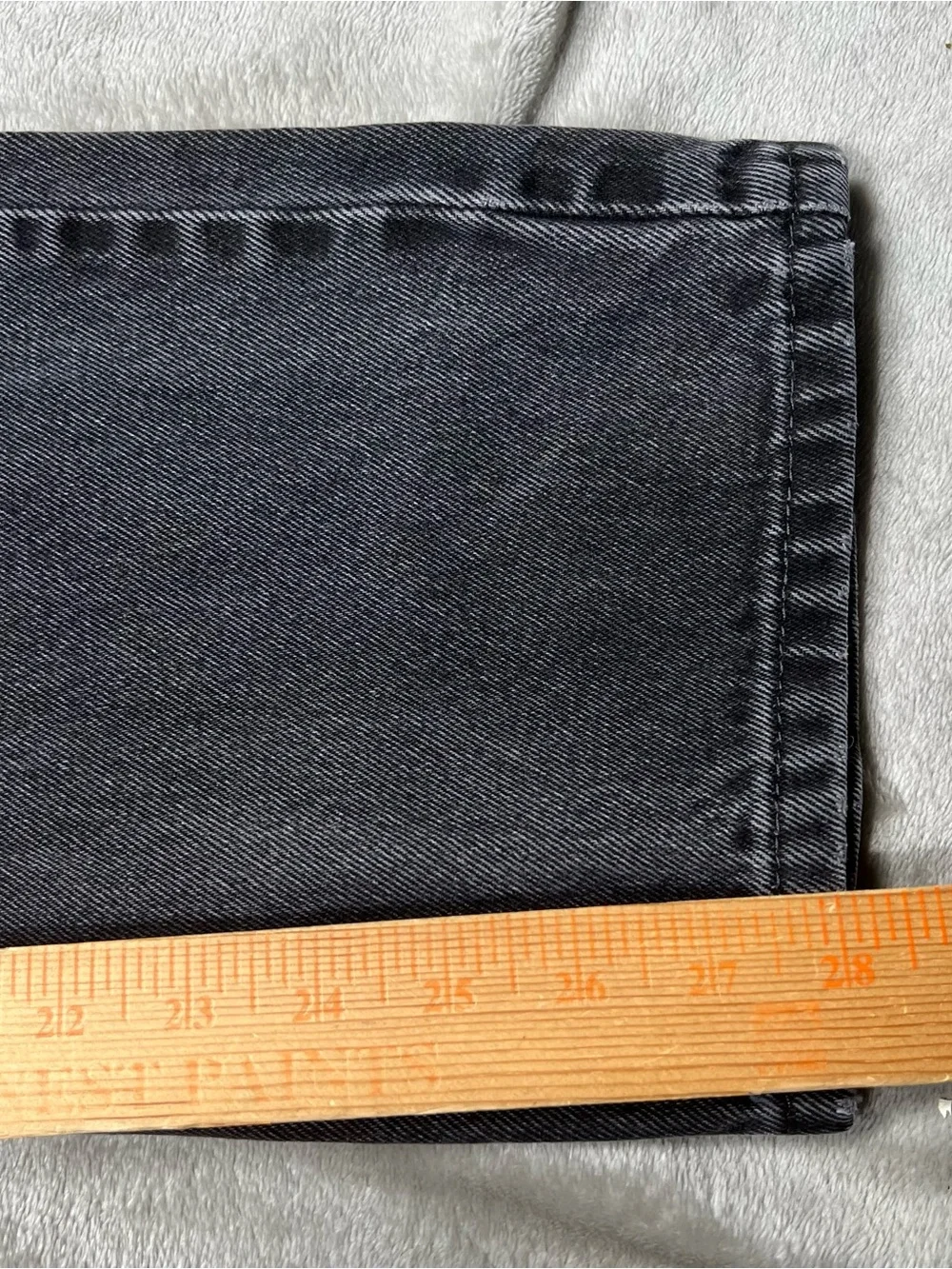 Vintage Levi's 505 Regular Fit Jeans Mens 32x28 Black Skater Grunge Denim Y2K